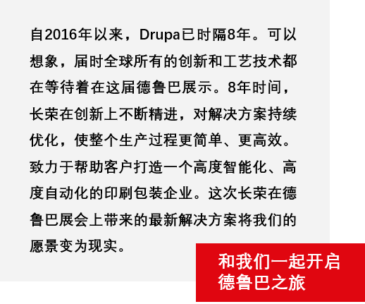 8年蓄势创新能量，凯时尊龙人生就是博Drupa展机揭秘