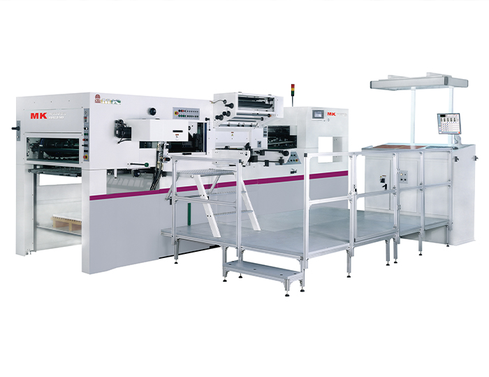 MK920YMI平压平自动模切烫金机 
技术描述：铝箔控制及输送技术/全息图输送控制技术