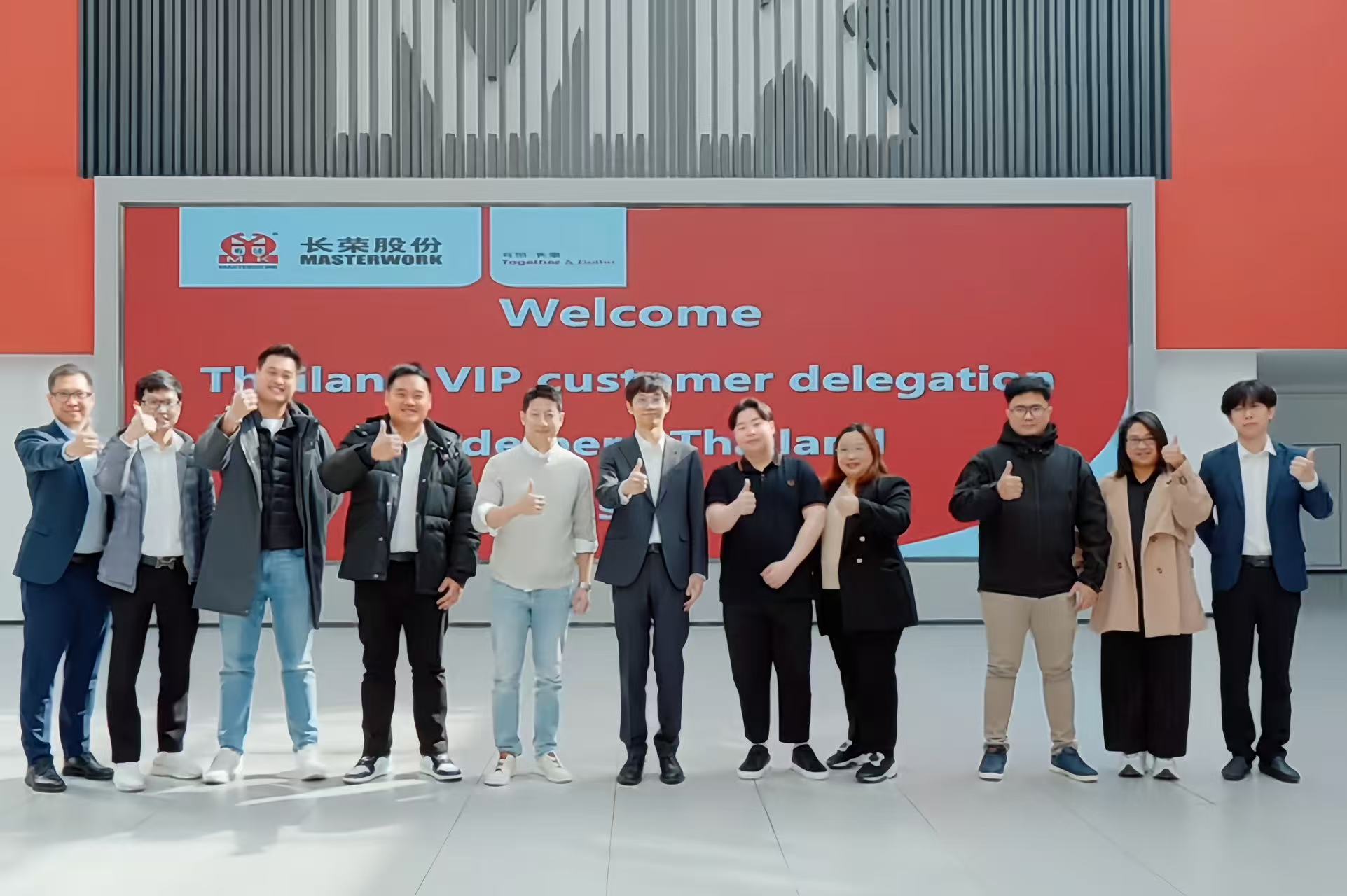 海德堡泰国客户团打卡凯时尊龙人生就是博集团，扩大“国际朋友圈”